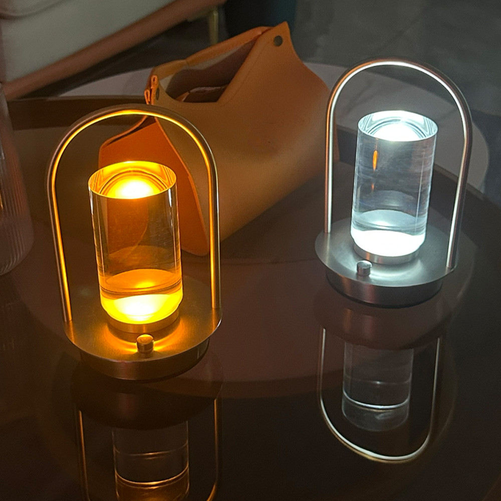 โคมไฟตั้งโต๊ะ นํา แบบชาร์จไฟได้สัมผัสเดสก์ท็อปไฟกลางคืนสําหรับบาร์ห้องนอนตกแต่งไร้สายแสง