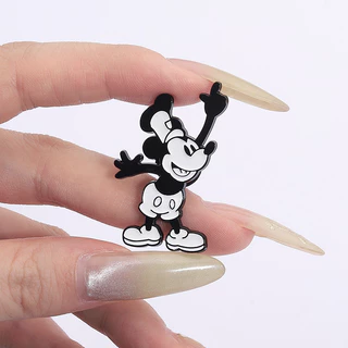 น่ารักตลกมิกกี้เมาส์เคลือบ Pins เข็มกลัดอะนิเมะตัวอักษรเข็มกลัด Pin ป้ายการ์ตูนอุปกรณ์เสริมของขวัญสําหรับเด็ก