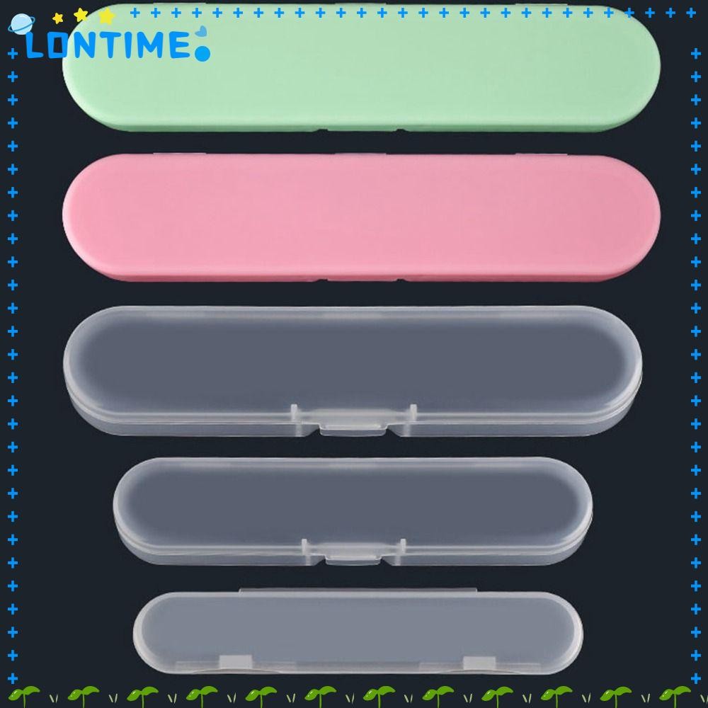 LONTIME กล่องกันฝุ่น 4 ชิ้น, โปร่งใส 10 รูปแบบที่เก็บเครื่องมือเล็บ, พลาสติกอเนกประสงค์แบบพกพาแหนบกล่องเก็บชิ้นส่วนบรรจุภัณฑ์
