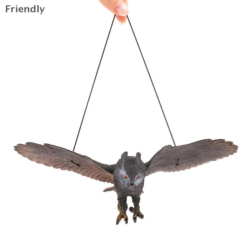 [Friendly] 1 ชิ้นกลางแจ้ง Eagle Figurine Bird Deterrent พลาสติก Eagle เครื่องประดับ Vivid Flying Bird Decoy Garden หุ่นไล่กา Boutique - รูปที่ 4