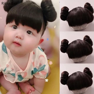 Ritasday วิกผมเด็ก Braid Hairband วิกผมสําหรับเด็กแถบคาดศีรษะเด็กผมปลอม Bangs Buckle COS อุปกรณ์เสริมผมใหม่