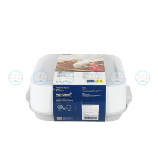 Micronware ชามนึ่งไมโครเวฟ 22 ซม BPA Free ไร้สารก่อมะเร็ง 9053 ป้องกันแบคทีเรีย Super Lock 9053