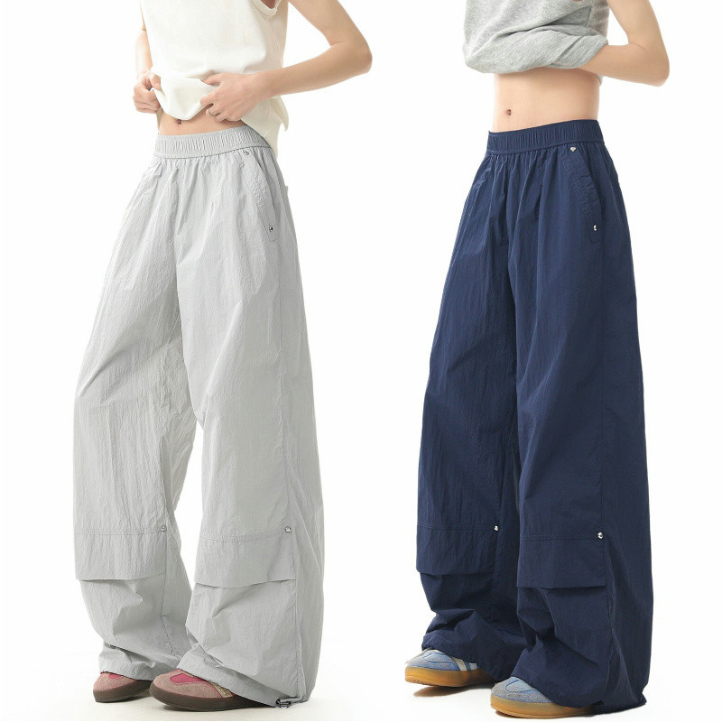 ปันโนฟลักซ์ กางเกงคาร์โก้ผู้ชาย แฟชั่นอเมริกันย้อนยุคเรียบง่ายคุณภาพสูงสไตล์เป็นกลางการออกแบบแห้งเร็ว