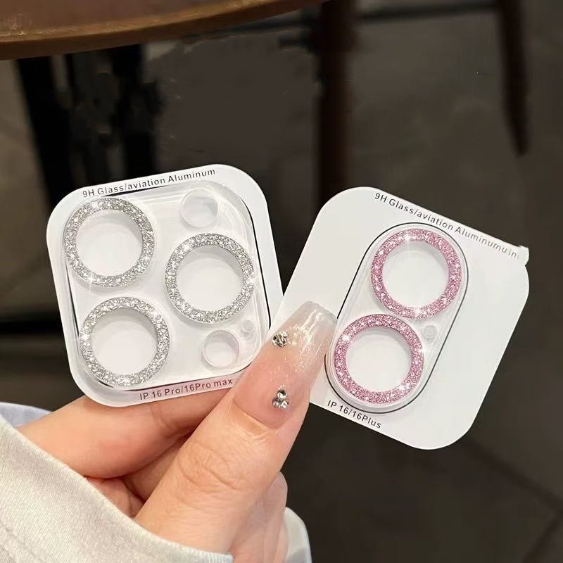 เหมาะสําหรับ iPhone 11 12 13 14 15 16 Pro Max Plus กล้องกระจกนิรภัยป้องกันเลนส์ขนาดเล็ก