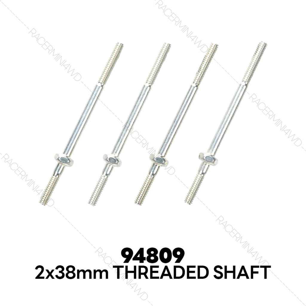 TAMIYA 94809 Mini 4WD 2x38mm Threaded Shaft (4pcs.)