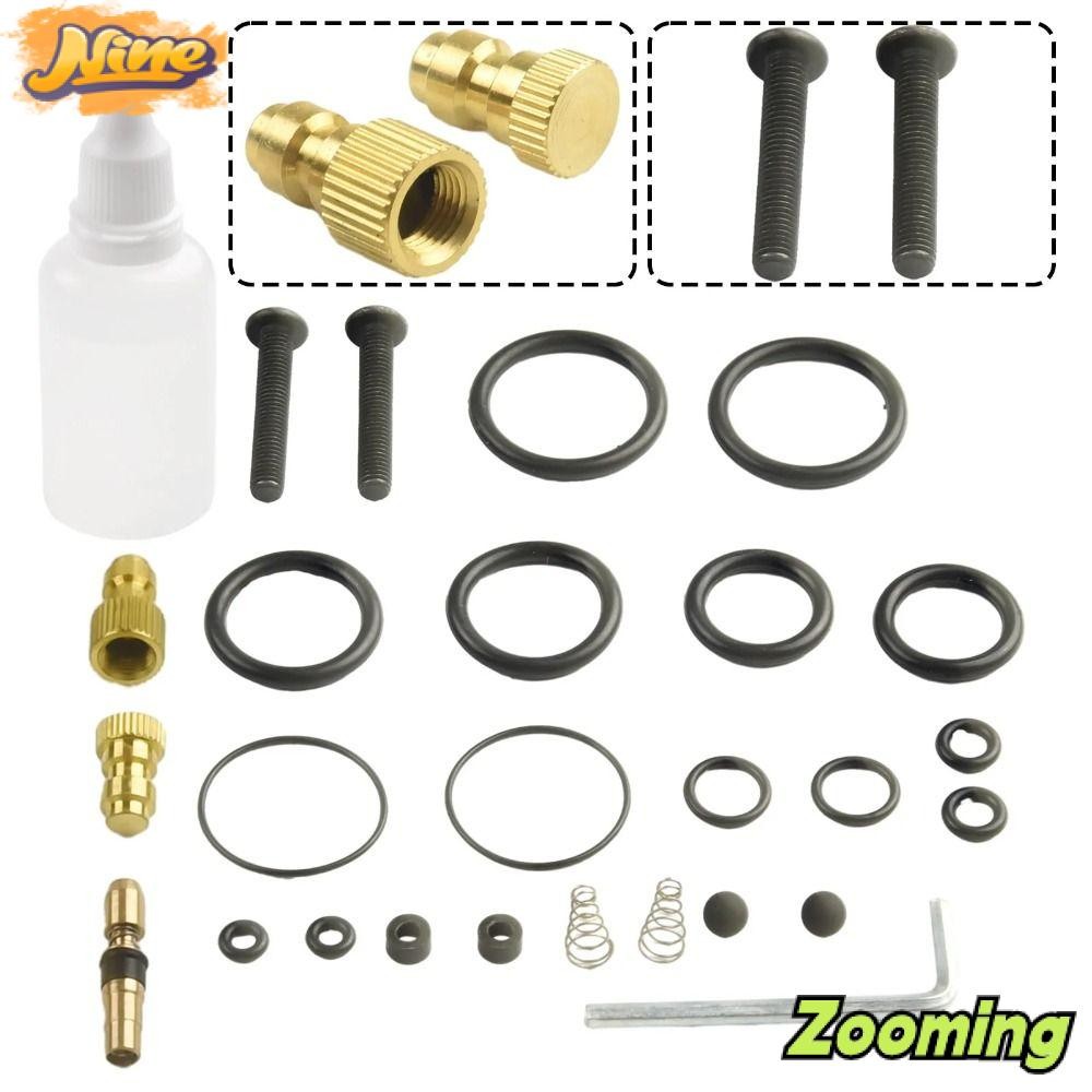 ZOOMING 1 ชุด PCP ปั๊มซีล O-แหวน,สําหรับมือปั๊มลม 30mpa Inflator ชุดซ่อม,แรงดันสูง NBR ทองแดงปฏิบัติ Air ปั๊มเปลี่ยนชุด