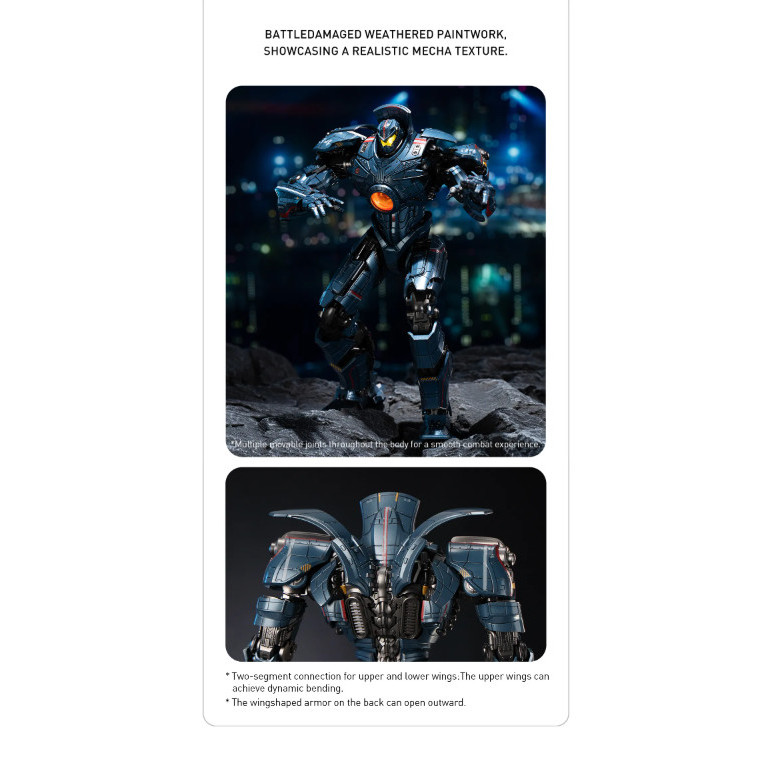 POP MART PACIFIC RIM: GIPSY DANGER DIECAST ACTION FIGURE ต้นฉบับ