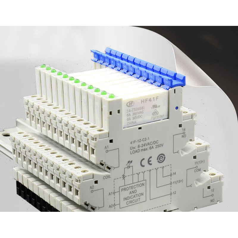 รีเลย์มาโคร HF41F-024-ZS 41F-1Z-C2-1 24V โมดูลรีเลย์บางเฉียบ