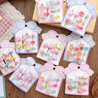 กิ๊บติดผมเด็กการ์ตูนน่ารัก - เครื่องประดับผมด้านข้างขนาดเล็ก…