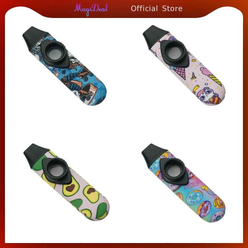 [MAGIDEAL] เครื่องดนตรี Kazoo Flute Kazoos พร้อมคอแขวนลูกไม้แบบพกพาปรับได้