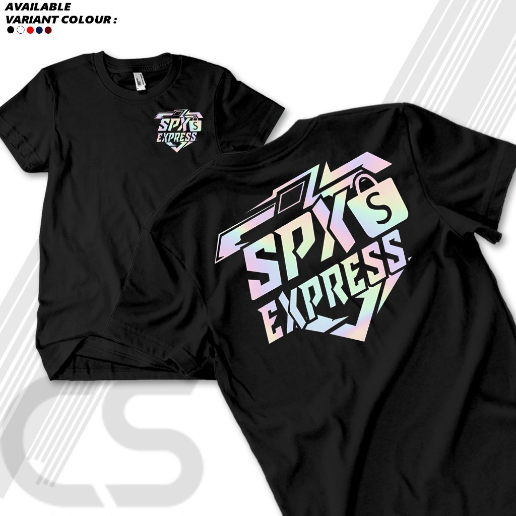 Shoppee Express เสื้อยืดสะท้อนแสง - SPX Sopee Xpress เสื้อสะท้อนแสง Expedition Package Courier Shirt