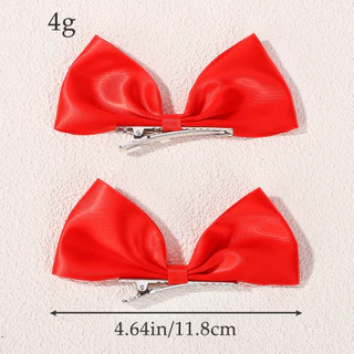 2pcs สีฟ้าและสีขาวริบบิ้นผมผูกโบว์วินเทจด้านปักผมสาวน่ารักกิ๊บ Headwear เครื่องประดับผมสำหรับผู้หญิง