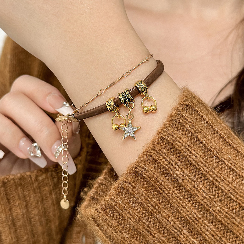 StarTasselPendantBraceletWomenLight LuxuryHigh-endRetroVersatile
