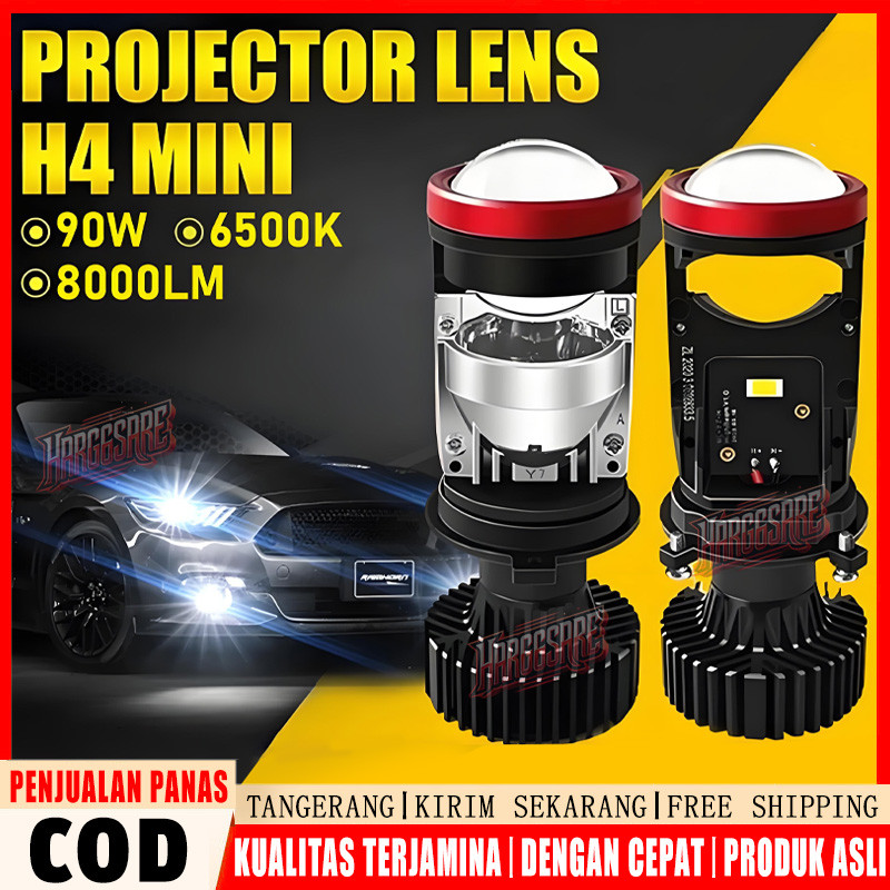 Y7D ไฟ Led รถยนต์และรถจักรยานยนต์ H4 / Bild / Mini PJECTOR PROJIE Y7D SUPER BRIGHT 45 วัตต์