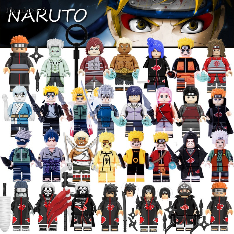 Elayula09 Lego ตัวละคร Itachi Sasuke ใน Naruto DIY