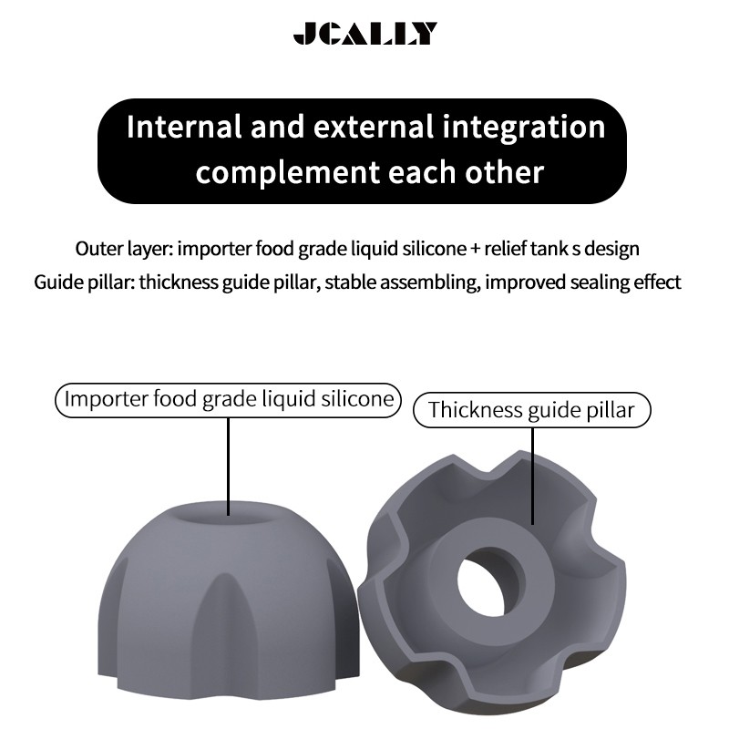 Jcally EM05 ความดันบรรเทาซิลิโคน Earmuffs เหมาะสําหรับ 4-6 มม.คู่มือเสาในหูหูฟัง KZ EDC PRO X