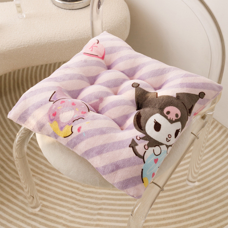 เบาะรองนั่ง ขนาด40x40cm เบาะรองนั่งทรงสีเหลี่ยม สีสันสดใส หนานุ่มนั่งสบาย ลายการ์ตูนน่ารัก สําหรับตกแต่งบ้าน - รูปที่ 7