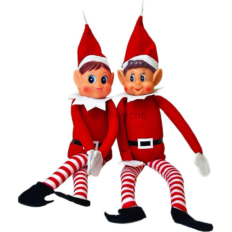 ของเล่นตุ๊กตาคริสต์มาส Elf Behaving Badly | Elfette ความแปลกใหม่ Long Bendy Naughty Girl ตุ๊กตาคริสต์มาส