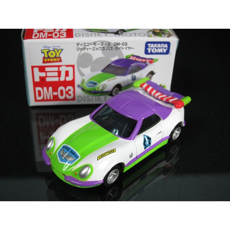 ของแท้ Boxed TOMY TOMICA TOMICA รถโลหะผสม DM-03 Buzz Lightyear