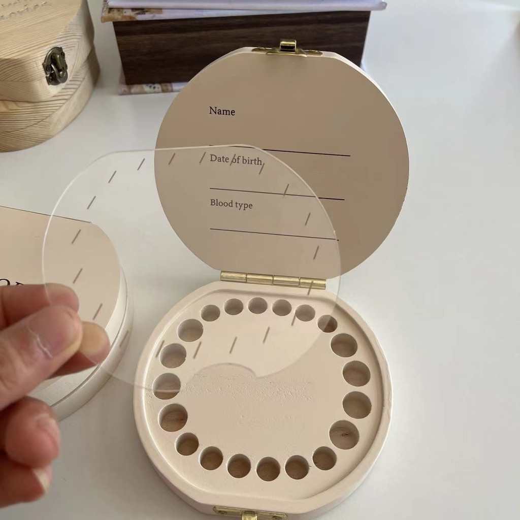 กล่องฟันน้ำนมสำหรับเด็กกล่องเก็บฟันสำหรับเด็ก, ฟันน้ำนมสำหรับเด็กชายและเด็กหญิงที่ระลึกถึง p1ih เฉพาะกลุ่มที่สวยงามระดับไฮเอนด์ - รูปที่ 2