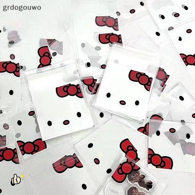 Grdog 100 ชิ้นพลาสติกพิมพ์กระเป๋า Hello Kitty Kawaii น่ารัก Pochacco ปิดผนึกกระเป๋าหมายเหตุบรรจุภัณฑ์การ์ตูน Self-กาวของขวัญกระเป๋า th