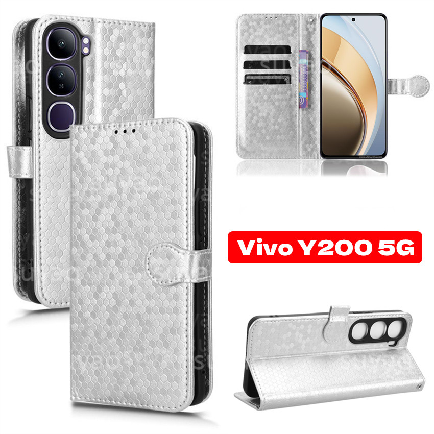 สําหรับVivo V60 V50 Y200 Y19S V40Lite 5G 2024 โทรศัพท์กรณีหนังกระเป๋าสตางค์ผู้ถือปลอกVivoY200 V40 Li