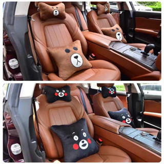 หมอนอิงรถยนต์ ลายการ์ตูนน่ารัก ผ้านุ่ม หมอนอิงตกแต่งภายในรถย…