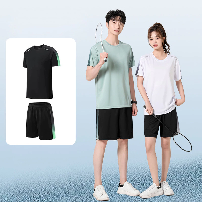ชุดกีฬา 2 ชิ้น Run ชุดกีฬาผู้ชาย เนื้อผ้าดี ชุดเซ็ท ซับเหงื่อ เบาสบายระบายอากาศ sport
