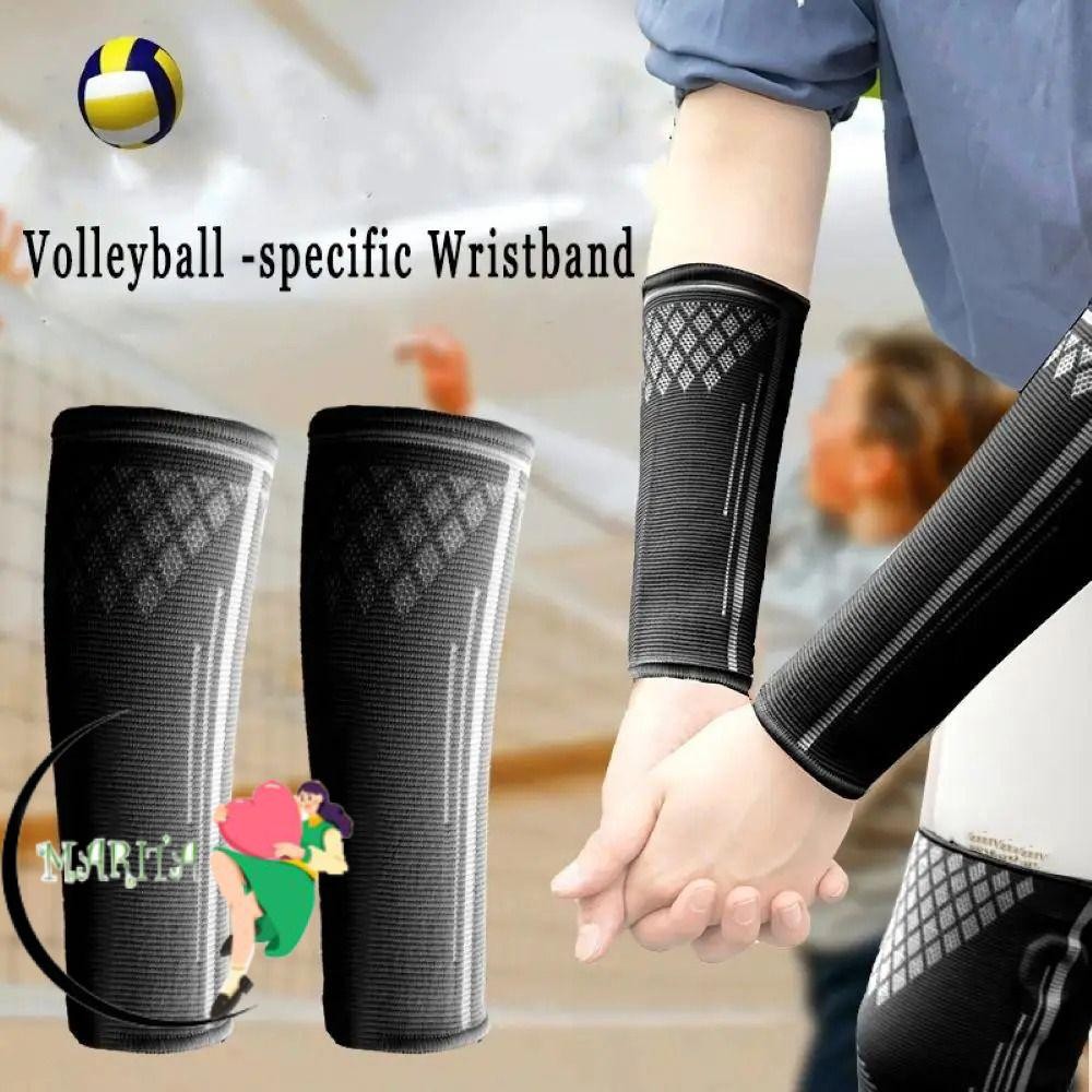 Marita วอลเลย์บอลแขนแขน,สายรัดข้อมือระบายอากาศปลายแขนบีบอัด,กีฬาความปลอดภัยยืดหยุ่นป้องกันรังสียูวีผ่านปลอกปลายแขนสําหรับเทนนิสบาสเกตบอล