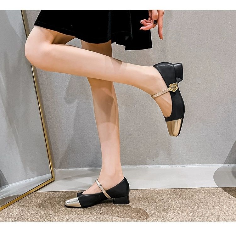 รองเท้าส้นแบน Soft-Soled Peas Shoes สไตล์ใหม่ Anti-Slip Slip-On เวอร์ชั่นเกาหลี