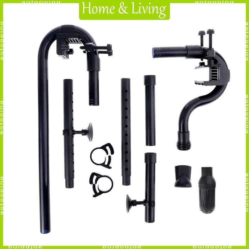 Aotoo Aquarium ภายนอกกรองอุปกรณ์เสริม Inflow Outflow Kit สําหรับปลาสําหรับถังกระป๋องกรอง Match 0 63 นิ้ว ID