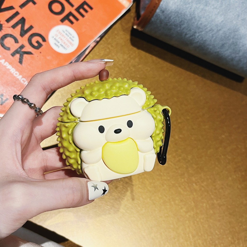 เคสหูฟัง ใช้ได้กับ: Jeep EW011 เคส Case เคสหูฟังบุคลิกภาพซิลิโคนการ์ตูนเม่น Jeep JP-EW011