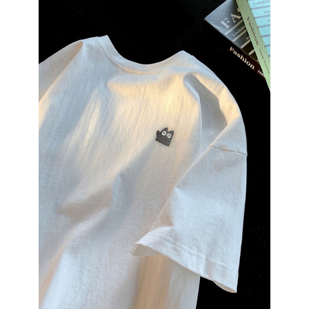 COD✅ (จัดส่งในกรุงเทพฯ) MAO Shop  เสื้อยืดแขนสั้นผ้าฝ้ายรุ่นเฮฟวี่เวท เสื้อยืดแบบหลวมของคู่อเมริกัน เสื้อคู่#56454
