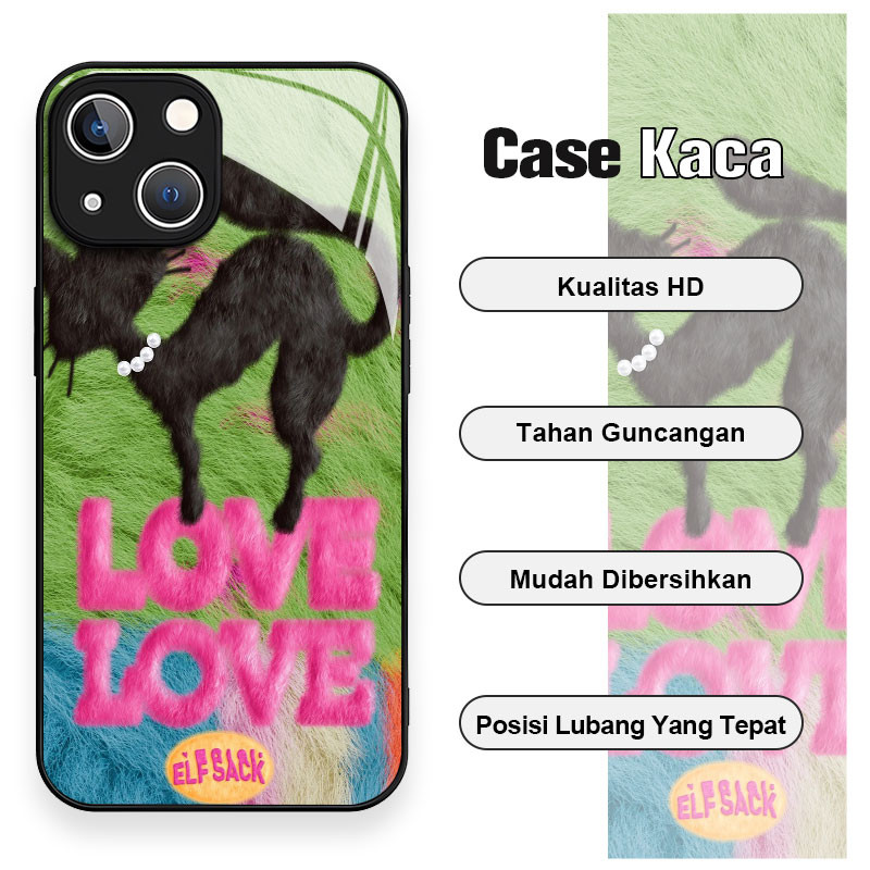 Soft Edge Glass CaseสําหรับiPhoneกรณี15 14 13 12 11 Pro Max SE 2020 X XR XS 8 7 ip 6S 6 Plusกันกระแท