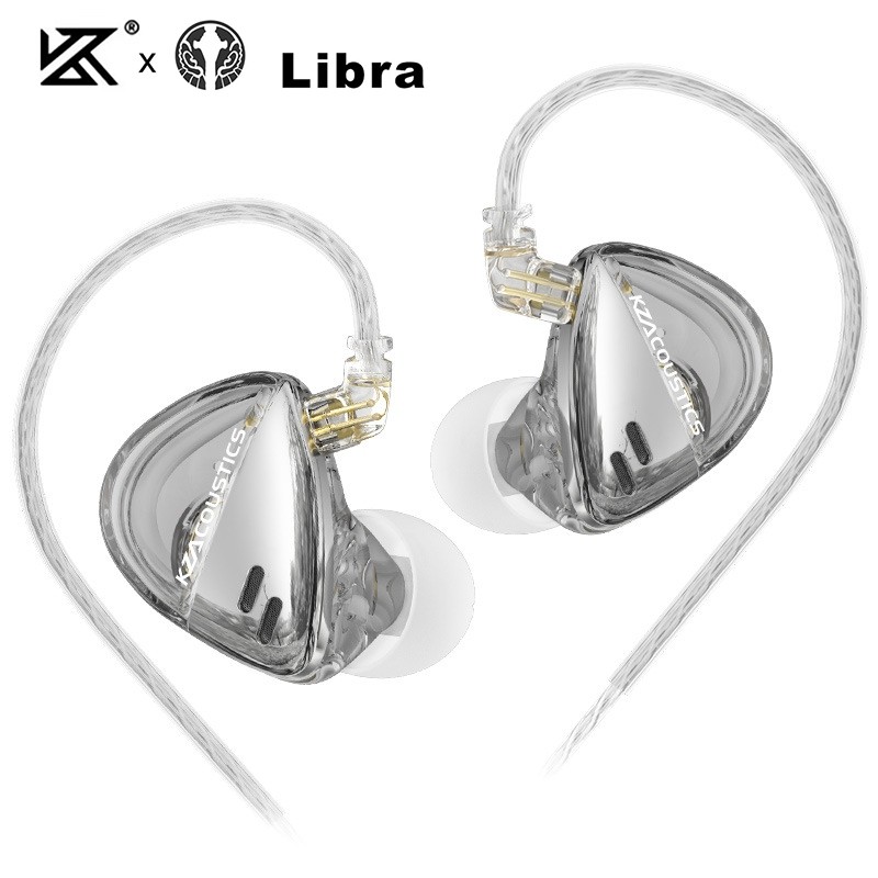 Kz Angelears Libra X หูฟังพิเศษกว้างความถี่แบบไดนามิกไฮไฟชุดหูฟังชนิดใส่ในหู IEMs Monitor หูฟัง