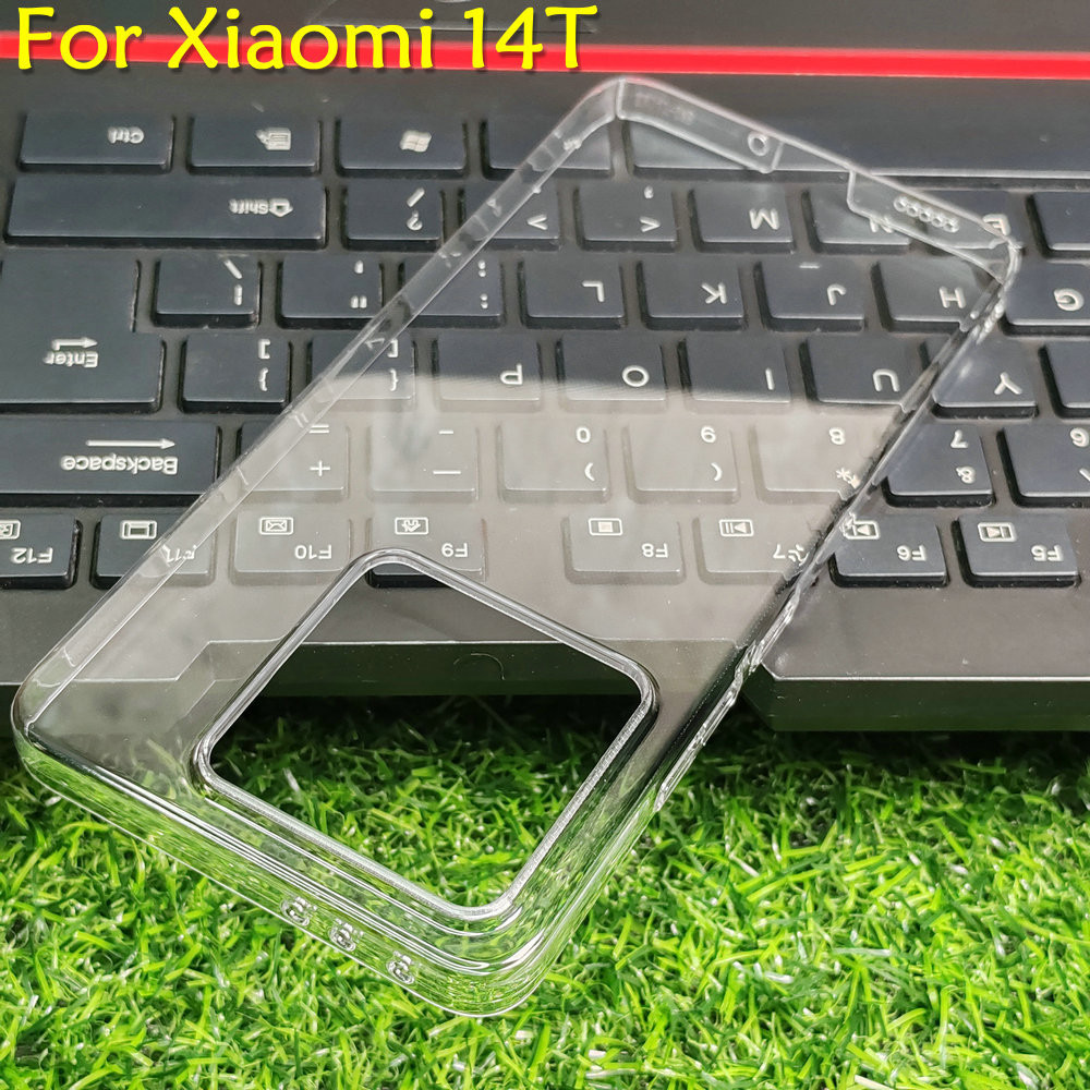 สําหรับ Xiaomi Mi 14T Pro 5G Hard PC กล้องป้องกันกรณีพลาสติกใสบางเฉียบ DIY ฝาครอบโทรศัพท์เต็มรูปแบบป้องกันผิว