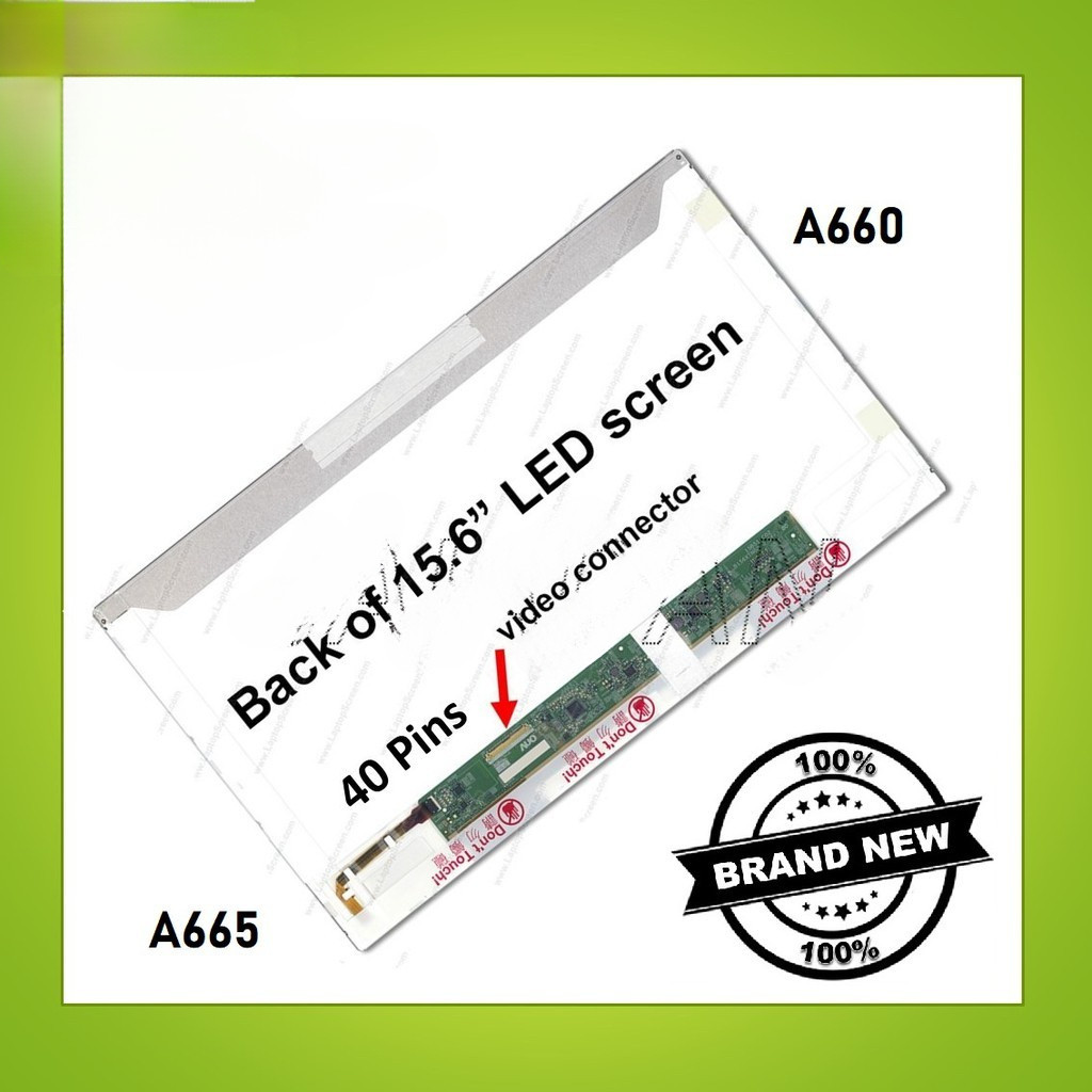 หน้าจอ LED LCD แล็ปท็อป Toshiba A660 A665 L650 L655 C50-A C55-A