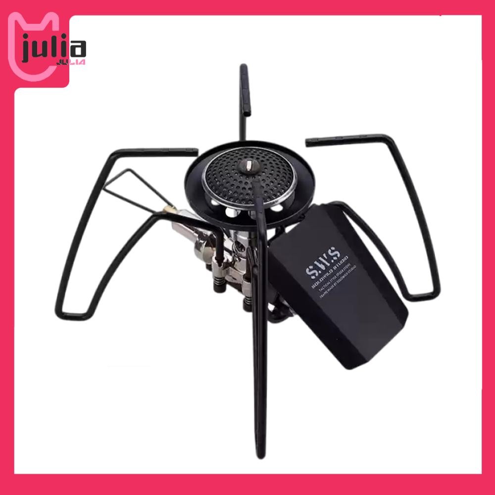 [Julia1.th] 2900w เตาแก๊สแบบพับได้อาวุธเตาแมงมุมสําหรับเดินป่ากลางแจ้งทําอาหาร
