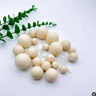 20PCS เค้กตกแต่งโฟม Ball เค้กตกแต่ง Ball plug-in เหมาะสําหรับวันเกิด baby shower งานแต่งงานเค้กตกแต่ง