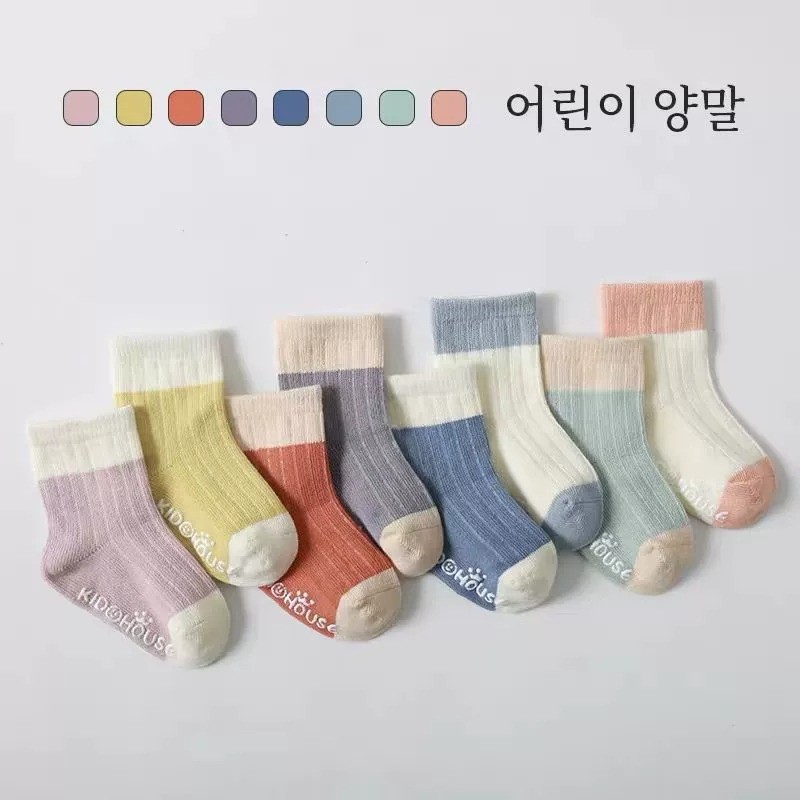 0-3 year old newborn baby spring and autumn cotton adhesive anti seasonal socks