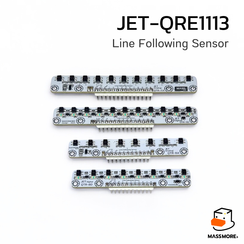 เซ็นเซอร์จับเส้น รุ่น JET ชิพแท้ QRE1113 QTR-8 QTR-11 Infrared Fast Line Follower Sensor Robot