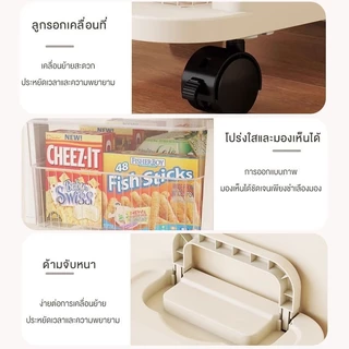 Wise รถเข็นเก็บของลิ้นชัก ชั้นวางของมีล้อ ของใช้ในบ้าน ชั้นเก็บของใต้โต๊ะ เคลื่อนย้ายสะดวก ชั้นวางรถเข็น