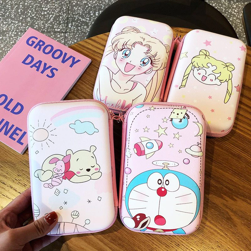 กระเป๋าเก็บหูฟัง Snoopy ออร์แกไนเซอร์ใส่สายชาร์จ USB SD Card Power Bank thumbnail 6