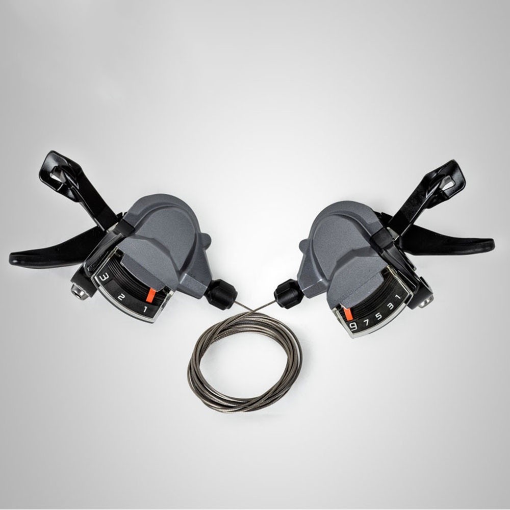 TaffiSPORT จักรยานเสือภูเขา Eagle Speed Trigger Shifter 9 สปีด 2 ชิ้น - M4000 - สีดํา - WLSE02BK