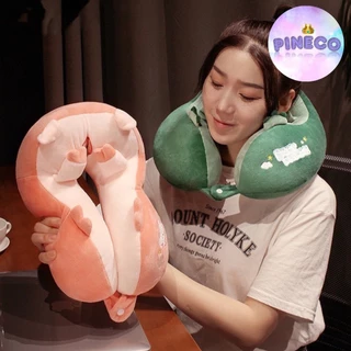 🌟videoลด30%🌟 ไอเทมคนทำงาน หมอน หมอนรองคอ น่ารักสุกคิ้ว หมอนรองคอพกพา นุ๊มมมมนุ่มม ช่วยลดอาการปวดเมื่อย ของขวัญ ตุ๊กตา