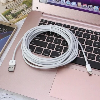 สายชาร์จ 3Mและ5M Android cable Type-C สายชาร์จเร็ว 3A right angle 3meters Date Cable USB