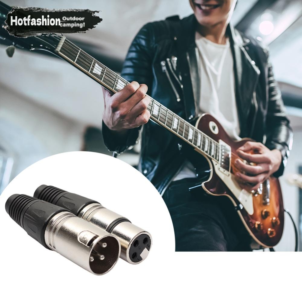 8ชิ้น4ชาย4หญิงแคนนอน XLR 3เข็มหมุด ปลั๊กไมโครโฟนสายสัญญาณเสียงขั้วต่อสายไฟ