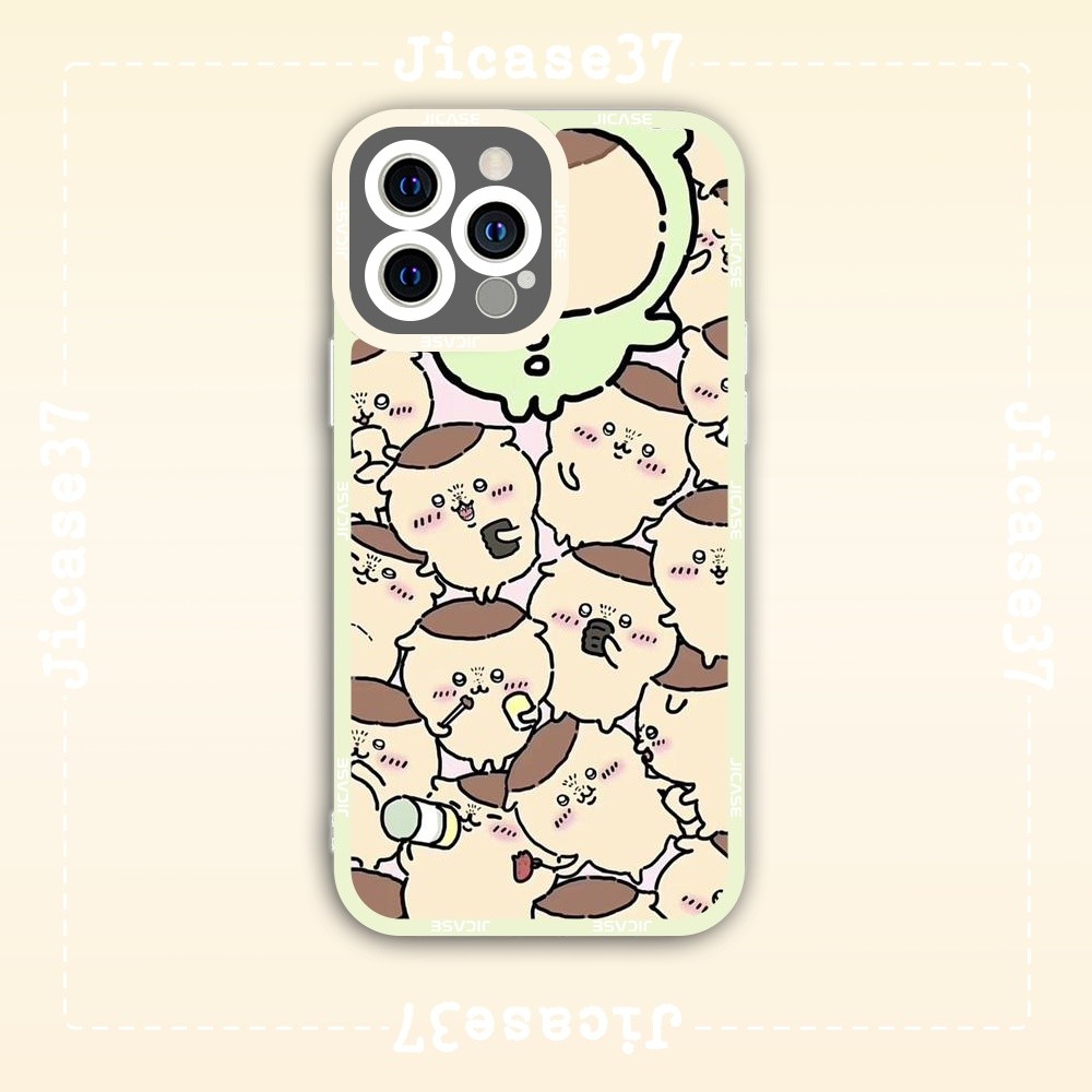 เคส iPhone Square Edge Samsung Xiaomi Oppo อะนิเมะ Chiikawa Nenka Chiisakute Kawaii Yatsu ตัวละคร Ku