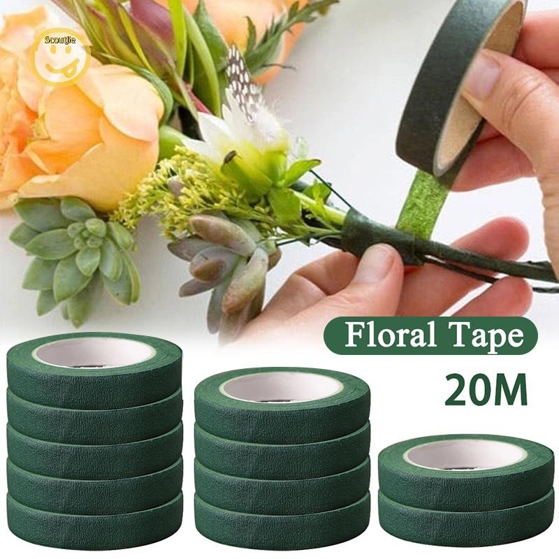 Scoutjie Floriculture เทป Self-กาวช่อดอกไม้ดอกไม้เทปกระดาษ Stamen ห่อ Florist DIY ดอกไม้ตกแต่งงานแต่งงานอุปกรณ์ TH