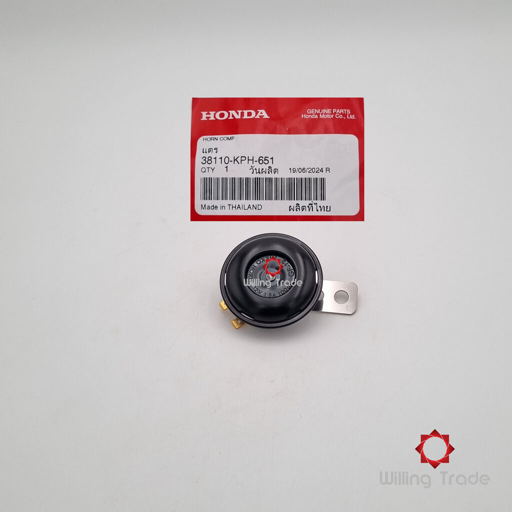 แตร (WX926) HONDA: (38110-KPH-651) CLICK125-I 2012-2018, WAVE ... แพ๊คละ 1 ชิ้น... [แท้ศูนย์ 100%] .